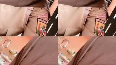 Abg seragam pramuka omek di kamar